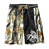Legendary Whitetails Men's God's Country Camo Lakeside Swim Shorts God's Country Camo Black Large