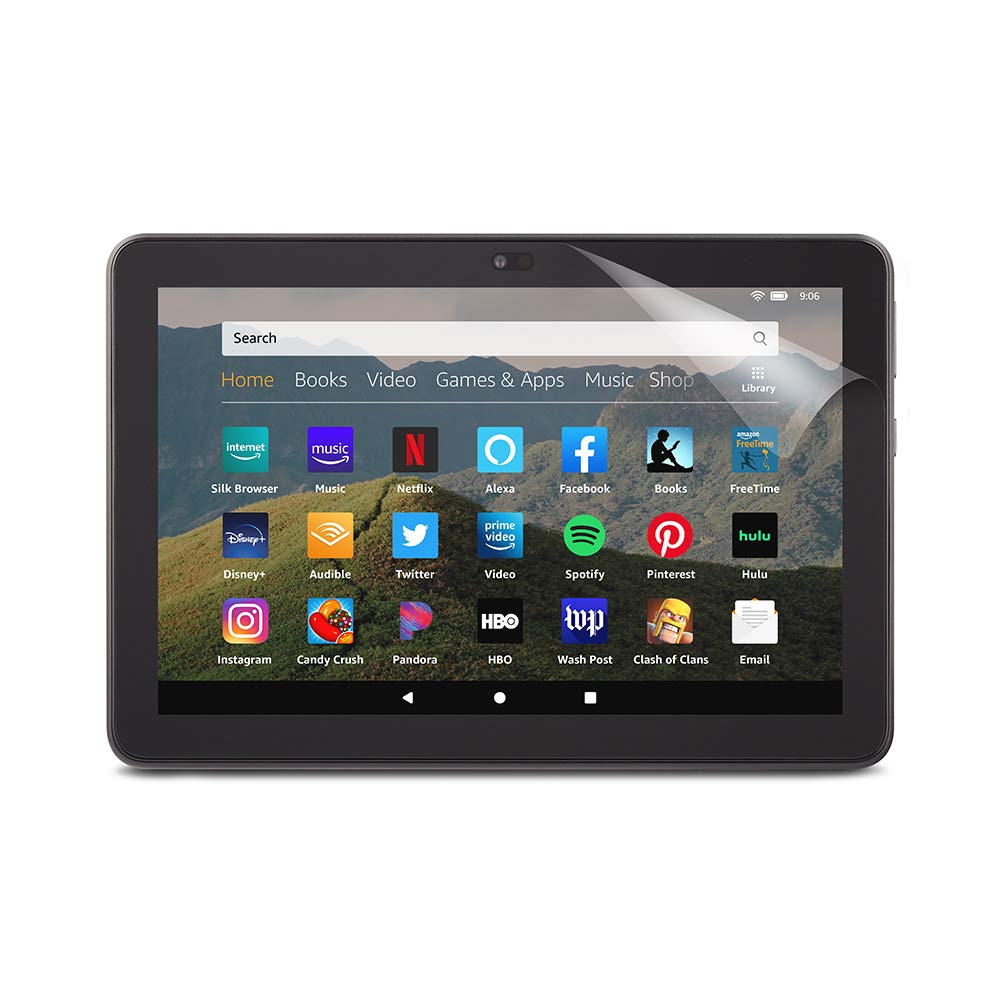 NuPro Anti-Glare Screen Protector for Amazon Fire HD 8 tablet and Fire HD 8 Plus tablet (10th generation, 2020 release), 2-pack