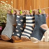 Kk 100 Unisex-baby Newborn 4-pack Colorful Socks (6-12Months, Blue series)