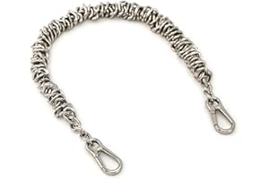 YICHAIN Unique Metal Bag Chains Purse Handles Shoulder Strap Replacement Accessories Charms for Handbags(Silver 16 Inch)