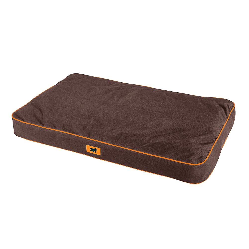 Ferplast Dog Mat & Cat Mat - Orthopedic Dog Bed Small - Machine Washable - Dog Mattress - Cat Bed - Waterproof & Scratchproof - Removable Padding - Soft Dog Bed - Polo - 65 x 40 x h 8 CM, S, BROWN