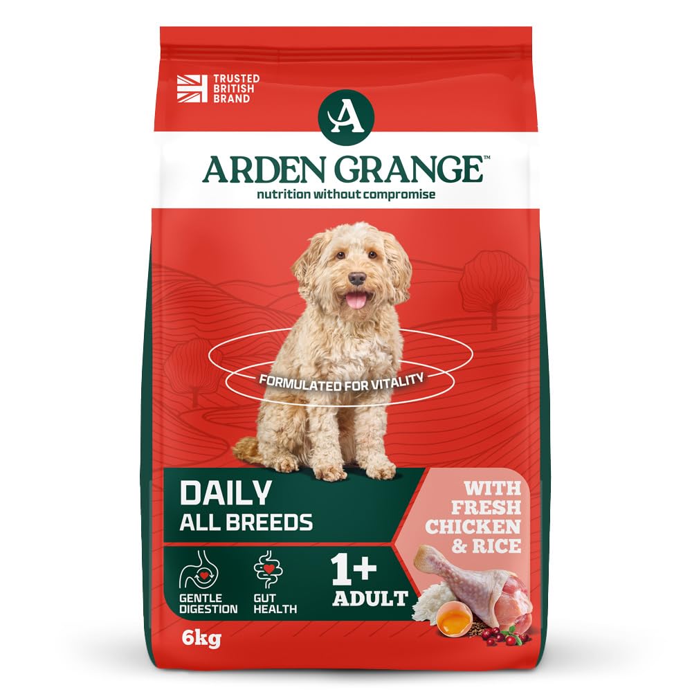 Arden Grange Adult Dry Dog Food Chicken and Rice, 6 kg