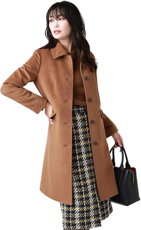 Amazon ニューヨーカー コート ステンカラー My Dearest Coat ウール シルク コート ジャケット 通販
