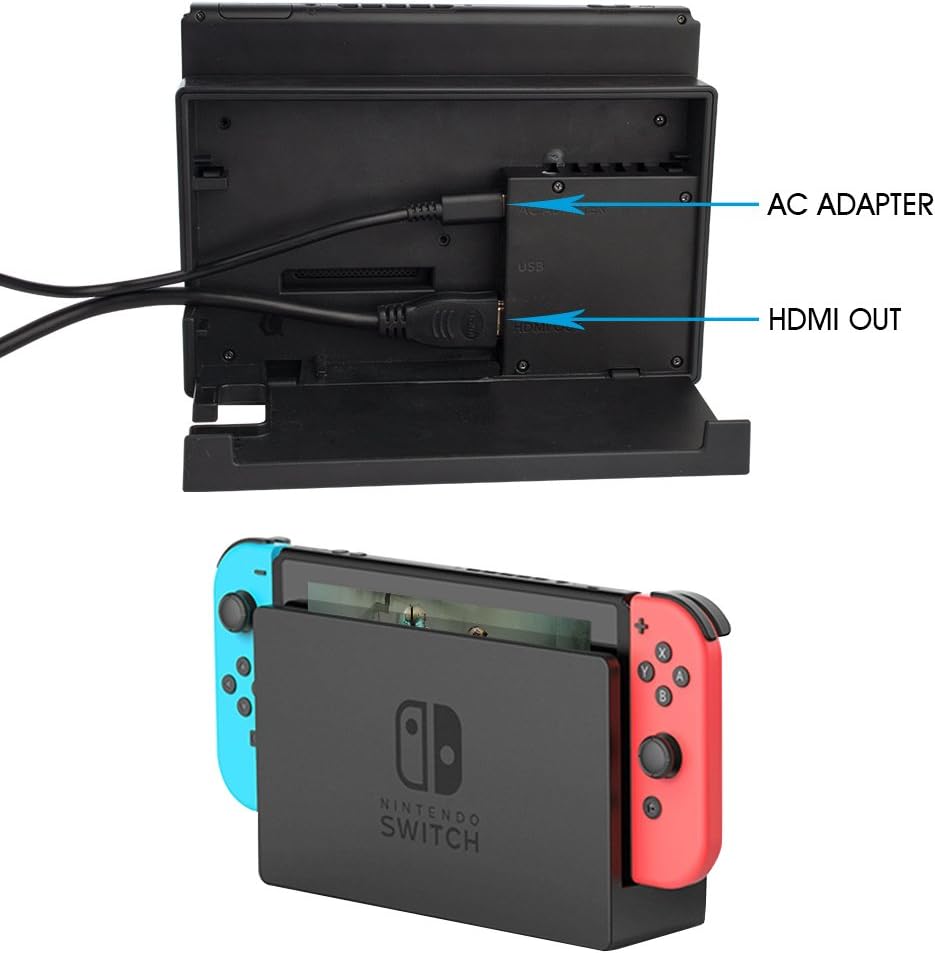 AC Adapter Charger for Nintendo Switch, YCCTEAM Switch Charger AC Adapter Power Supply 15V 2.6A Fast Charging Kit for Switch Dock /Switch Lite and Pro Controller (Support TV Mode),Black: Electronics