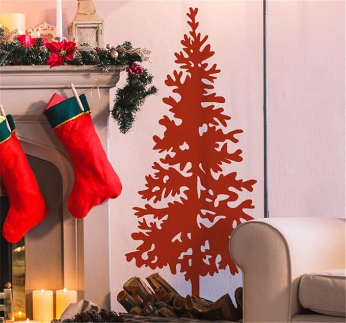 Albero Di Natale A Muro Amazon.Adesivo Murale 3d Adesivo Muro Adesivo Da Parete Silhouette Albero Di Natale Per Soggiorno Camera Da Letto Cameretta Per Bambini Amazon It Fai Da Te
