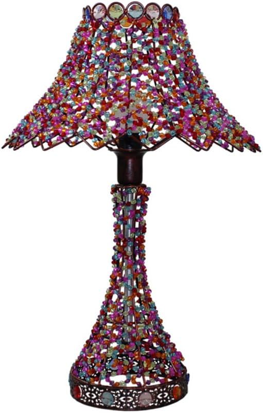 European-style garden decorative table lamp/Sweet Princess House lamp/Bohemian bed lamp/Hand lamp-Bpush button switch