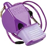 Fox 40 Classic CMG Pealess Safety Whistle, 115 dB, Purple, Lanyard