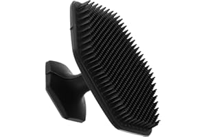 GALPADA Silicone Facial Cleaning Brush Black Manual Exfoliating Face Scrubber for Home Face Washing Skin