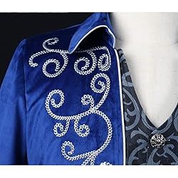 Crubelon Men's Steampunk Vintage Tailcoat Jacket