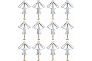 50pcs Drywall Anchor Wall Anchors for Drywall Self Drilling Dry Wall Anchors with Screws Kit Plastic Drywall Anchor Kit Plast