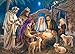 MasterPieces Holiday Glitter A Child is Born Jigsaw Puzzle, 500-Piece