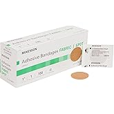 MCKESSON Adhesive Spot Bandage Medi-Pak Performance Fabric 1" Diameter Round Tan (#16-4812, Sold Per Box)