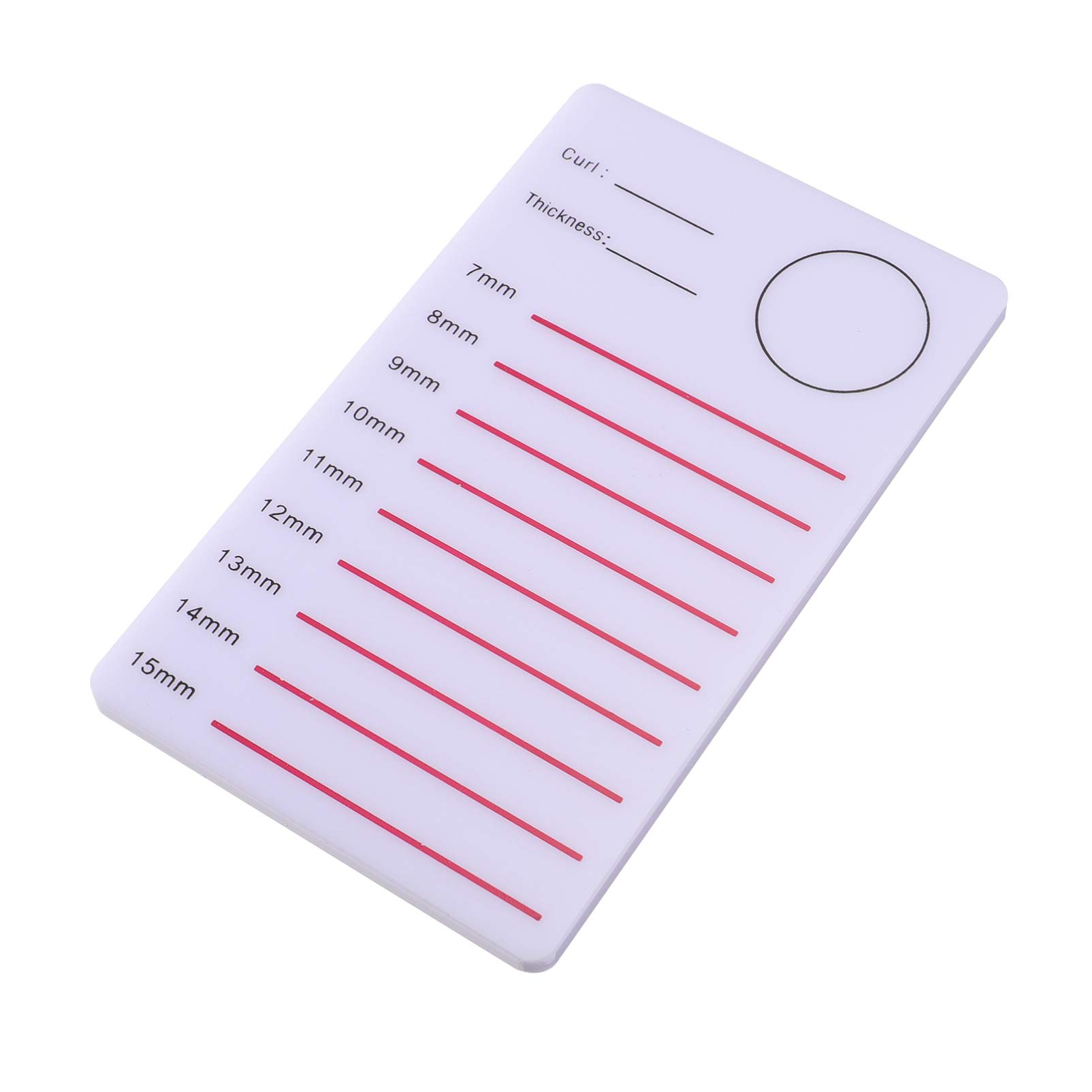 Lurrose Lash Holder Eyelash Pallet Women Acrylic Eyelash Lash Tile Grafting Holder Tray Strip Ladies Salon Eyelash Extension Tool White Tray