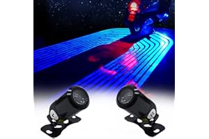 BUKNIKIS Motorcycle Angel Wings Projection Light Kit, Underbody Waterproof Ghost Shadow Lights for Motorcycles - Universal (Blue, Pack of Pair)