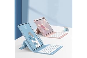 Magnetic Keyboard Case for iPad 9th 8th 7th Generation 10.2", Air 3rd Gen, Pro 10.5 inch Case Support Portrait Mode with Roun