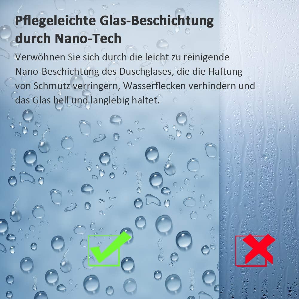 Bath Mann 100x140cm Duschabtrennung Badewannenaufsatz Badewannenfaltwand 6mm Duschwand Badewanne Mit Beidseitiger Nanobeschichtung Glas Amazon De Baumarkt