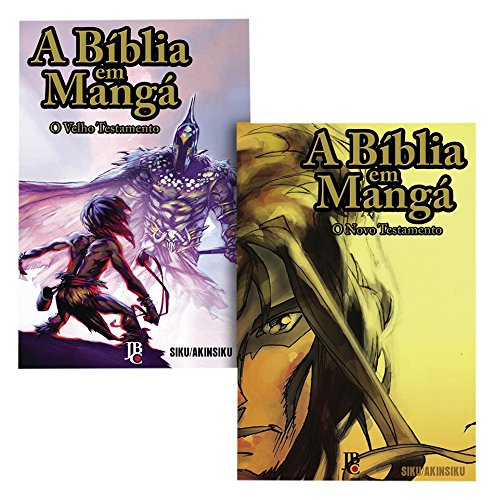 Livro A Bíblia em Mangá Novo e Velho Testamento   Kit