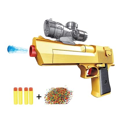 Amazoncom Jingyd Golden Desert Eagle Toy Foam Orbeez Gun