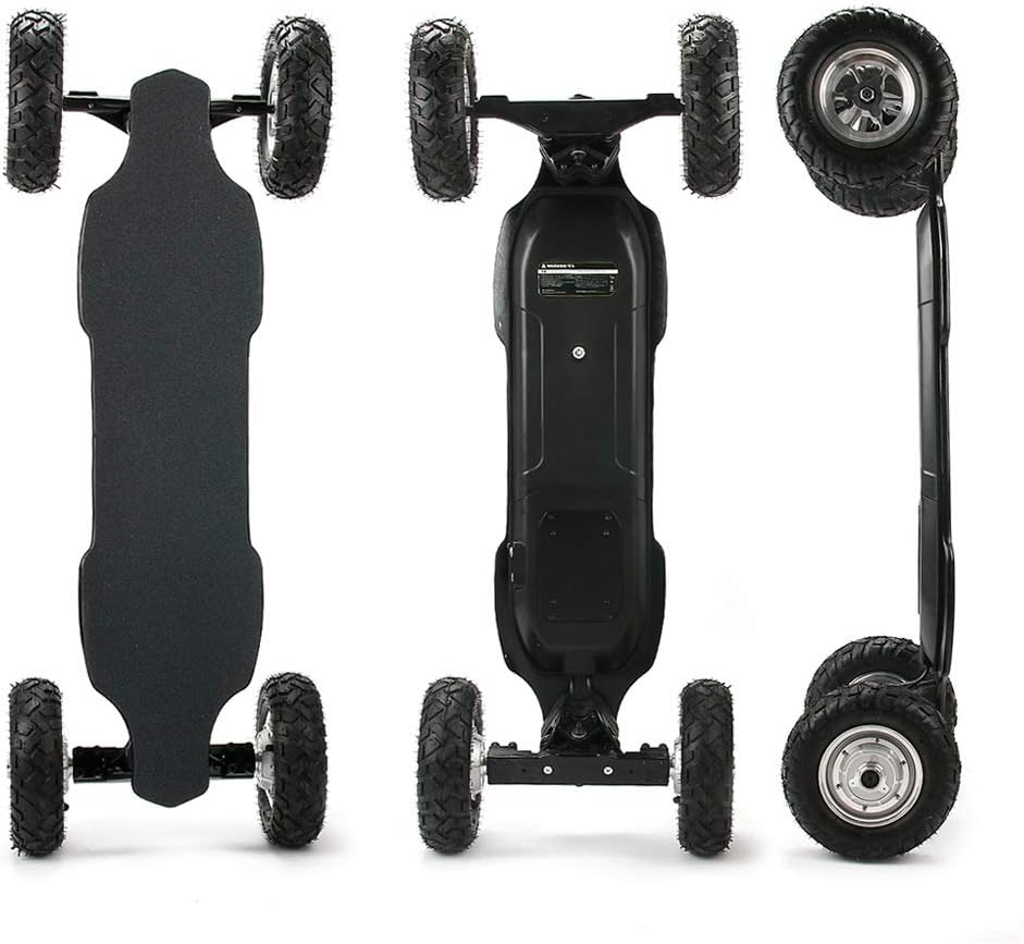 Electric Skateboard,Off-road Electric Longboard with Wireless Remote 2x1650W Four-wheel Drive Electric Skateboard 35 mph Speed 286 lbs Max Load