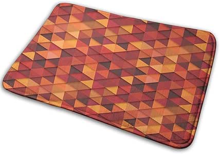 Doormat Bath Rug Kitchen Floor Mat Carpet,Orange,Abstract ...
