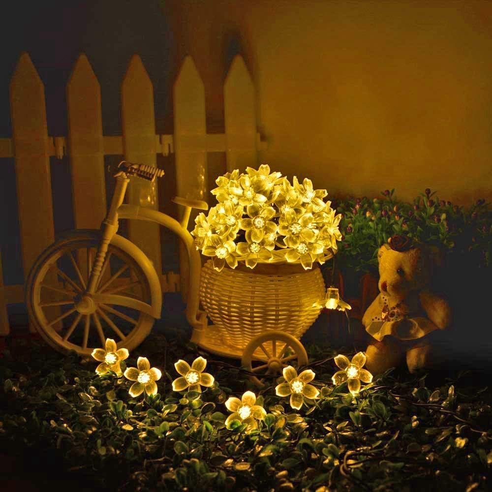 KINGCOO Solar Flower String Lights Outdoor - Image 5