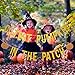 Gold Glitter Cutest Pumpkin In The Patch Banner Little Pumpkin 1st Birthday Banner Decorations for pumpkin 1st Birthday Party Decorations