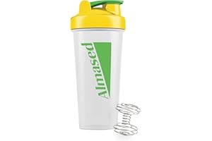 Almased Protein Shaker Bottle | For Protein Mixes | Smoothie Bottle | Perfect Shaker Cups for Protein Shakes and Preworkout, 24 Oz capacity (700 ML)