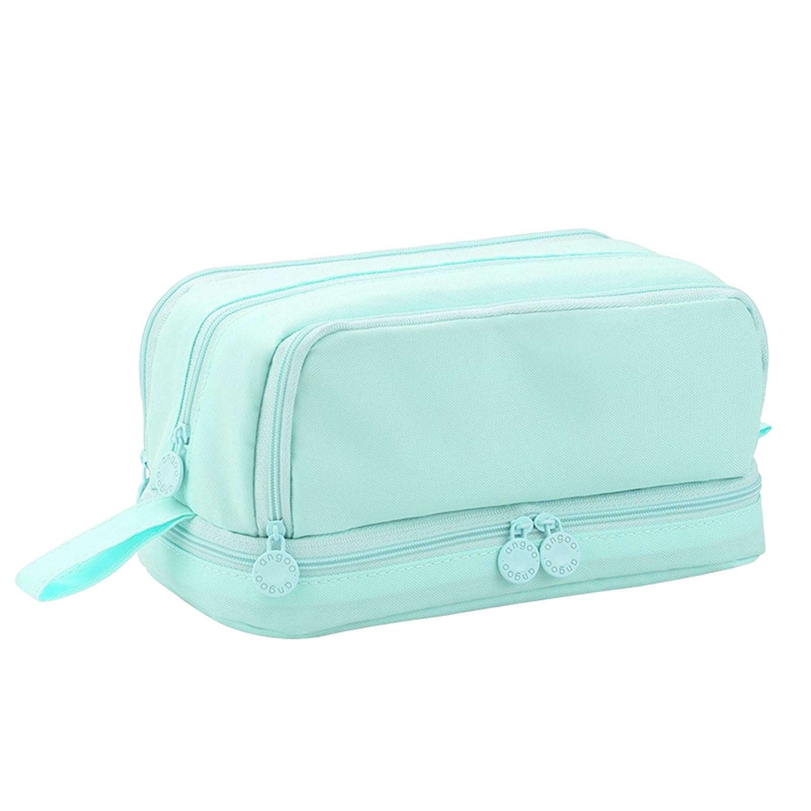 SSKHE Pencil Case Large Capacity for Girls Boys Secondary School with 4 Compartments, Pencil Pouch, Special Pencil Cases, School Pen Bag Stationery Organize with Enough Space for All Supplies (Green)