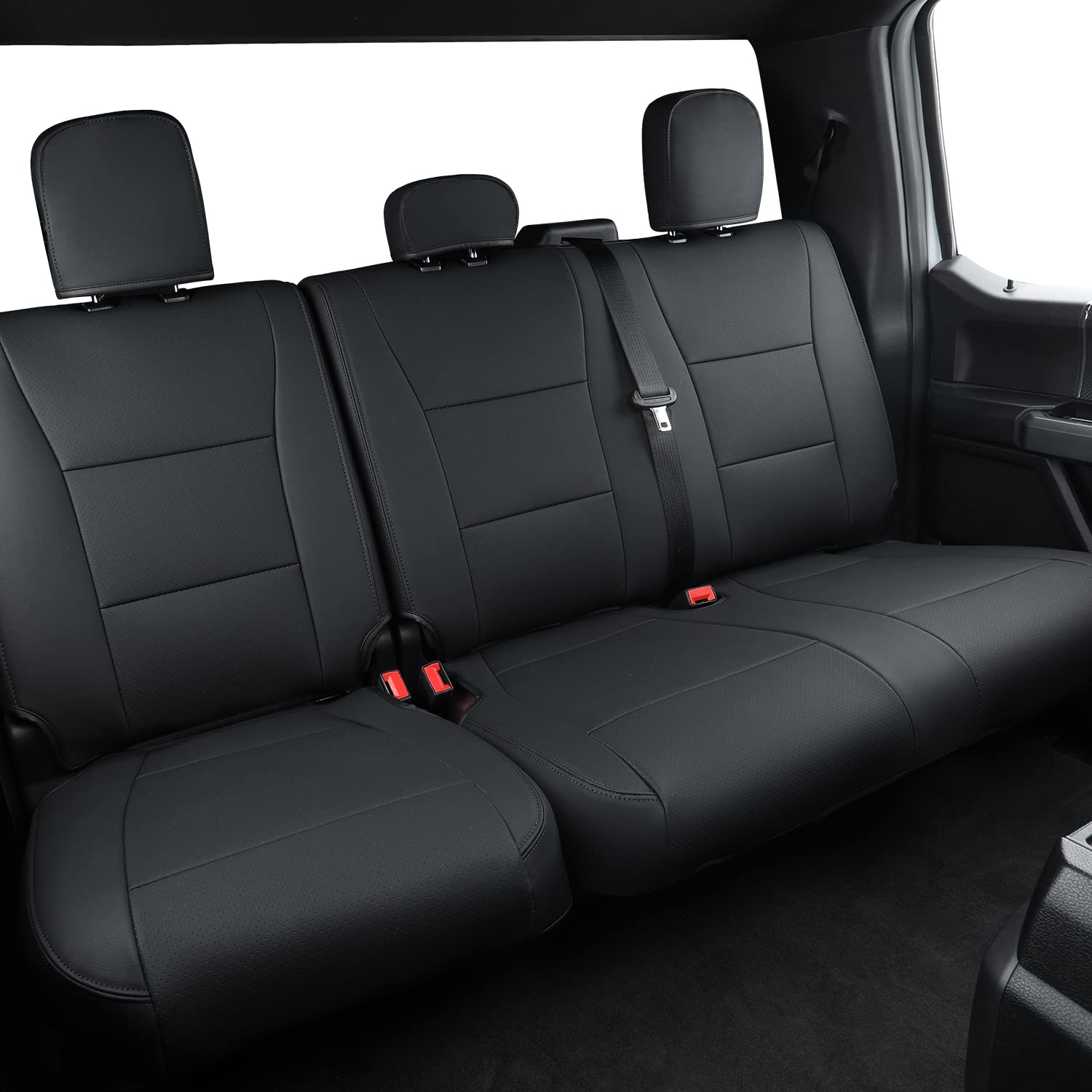 LUCKYMAN CLUB Custom Seat Covers Fit for 2015-2020 F150 Crew Cab, 20