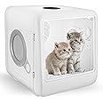 Acesidn Cat Dryer-65L Pet Dryer Box for Cats, Puppy Dogs and Minipets,4 Quick-Set Modes/Ultra Quiet/Adjustable Temp. and Timer,Automatic Door Opening,Cat Bed Convertible,Child Lock