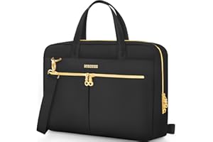 Ferkurn Laptop Bag Case 15.6 16 Inch Laptop Sleeve for Women Men Compatible with Dell Inspiron XPS/HP Envy Pavilion/Lenovo ThinkPad/Vivobook/Acer, Strap Carrying Briefcase Computer Bag Case, Black