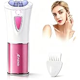 Epilator for Women, Mini Epilators Hair Remover for Women with LED Light, Smooth Hair Removal, Suitable for Face, Lip, Chin, Legs, Arms and Bikini Area