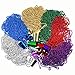 JOYIN Toy 84 Pieces 33 inch 07mm Metallic Mardi Gras Beads Beaded Necklace with 18 Charms