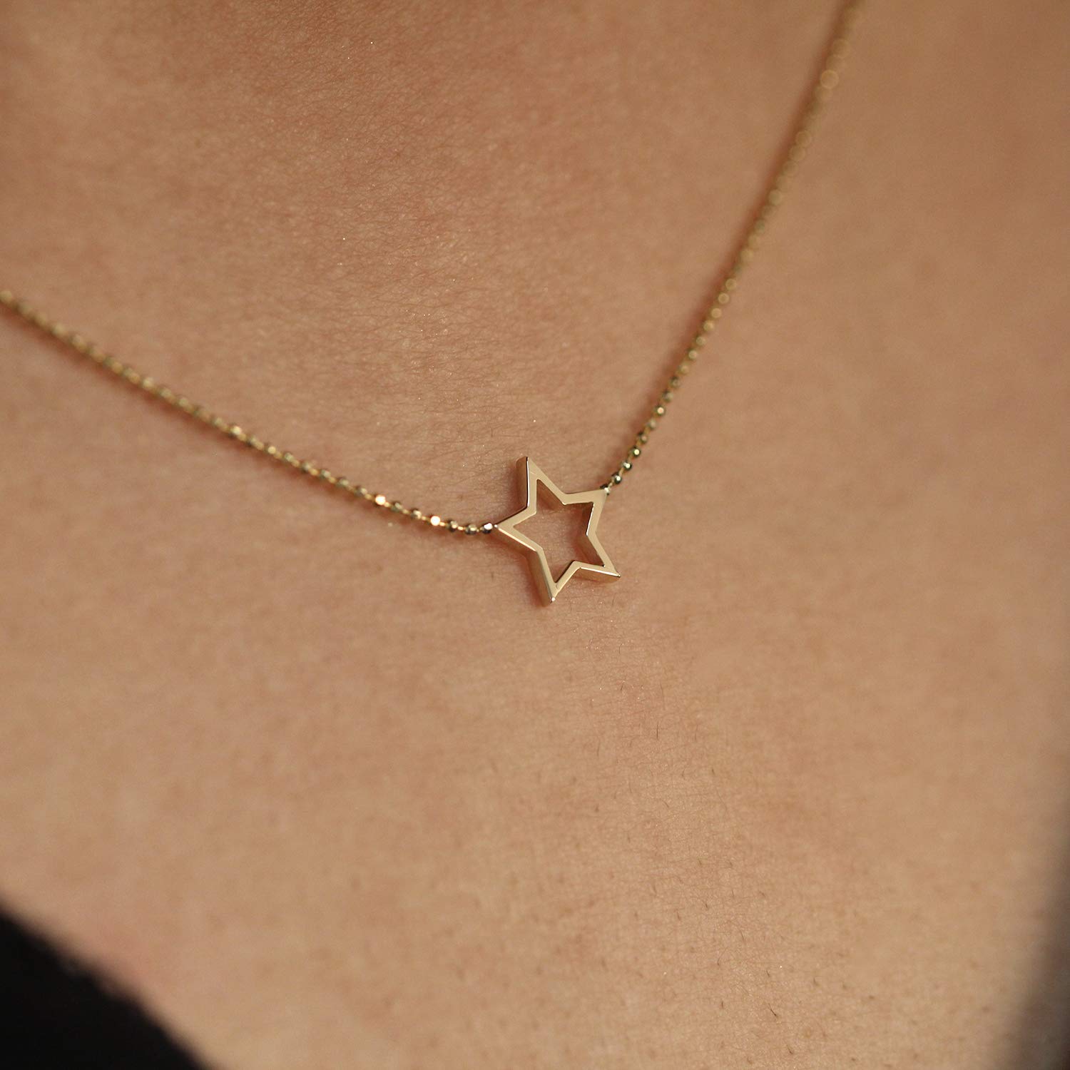 Gold Choker Star Charm Choker Gold Star 