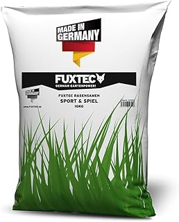 Rasensamen 10kg Sport + Spiel Rasen FUXTEC Grassamen Sportrasen Spielrasen