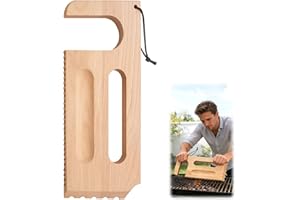 Wooden Grill Scraper, Brush Natural Hardwood BBQ Cleaner, Grill Grate Cleaner for Traeger Grills - Safe Bristle-Free Grill Cl