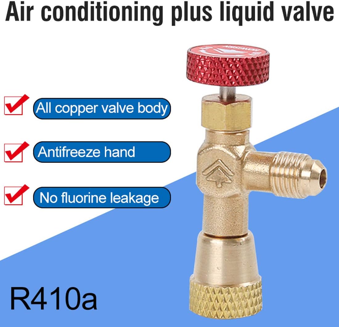 VIGORFLYRUN PARTS LTD Valve Adapter, Copper R410 Air Conditioning Refrigerant Valve, 5/16" SAE Male to 5/16" SAE Female - Image 4