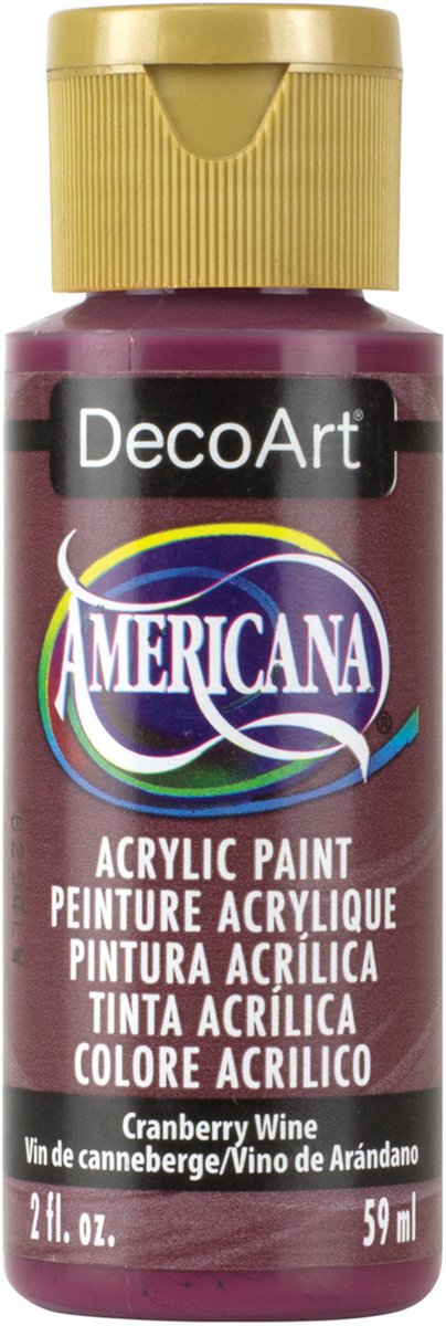 Deco Art Americana Acrylic Transparent Multi-Purpose Paint, Cranberry Wne, 59 ml (Pack of 1)