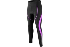 SPOEAR Women's Cycling Pants 3D Padded Compression Tight, Long Bike Bicycle Pants with Wide Waistband