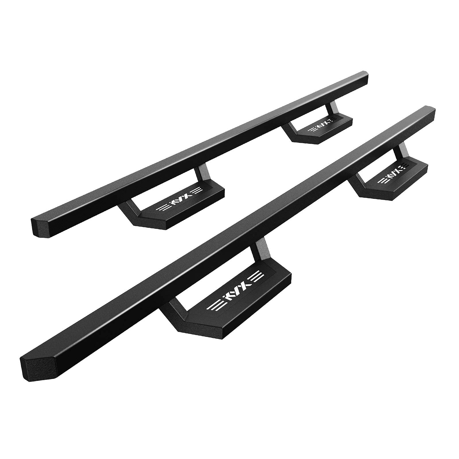 Photo 1 of **SCRAPES FROM TRANSPORT **KYX Running Boards Fit for 2019-2024 Dodge Ram 1500 Crew Cab (Exclude 2019-2024 Ram 1500 Classic) Aluminum Matte Black Nerf bar, 5 inches Car Door Side Steps Truck Boards Step Rails
