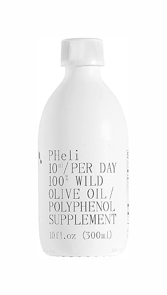 FOREVER YOUNG PHELI | 100% PURE POLYPHENOL RICH OLIVE OIL ORGANIC (1224 MG/KG) | EARLY HARVEST COLD PRESSED AND UNFILTERED WILD OLIVE OIL| CHEMICAL FREE DIETARY SUPPLEMENT | 300ML (10FL.OZ)