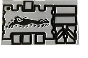 Next Level Inc | Turtlebox Seadek Pads | Fits Gen 2 and Gen 3 Models | Custom Gator Design | Adhesive Backing | Turtlebox Speaker Accessories | Storm Gray/Black