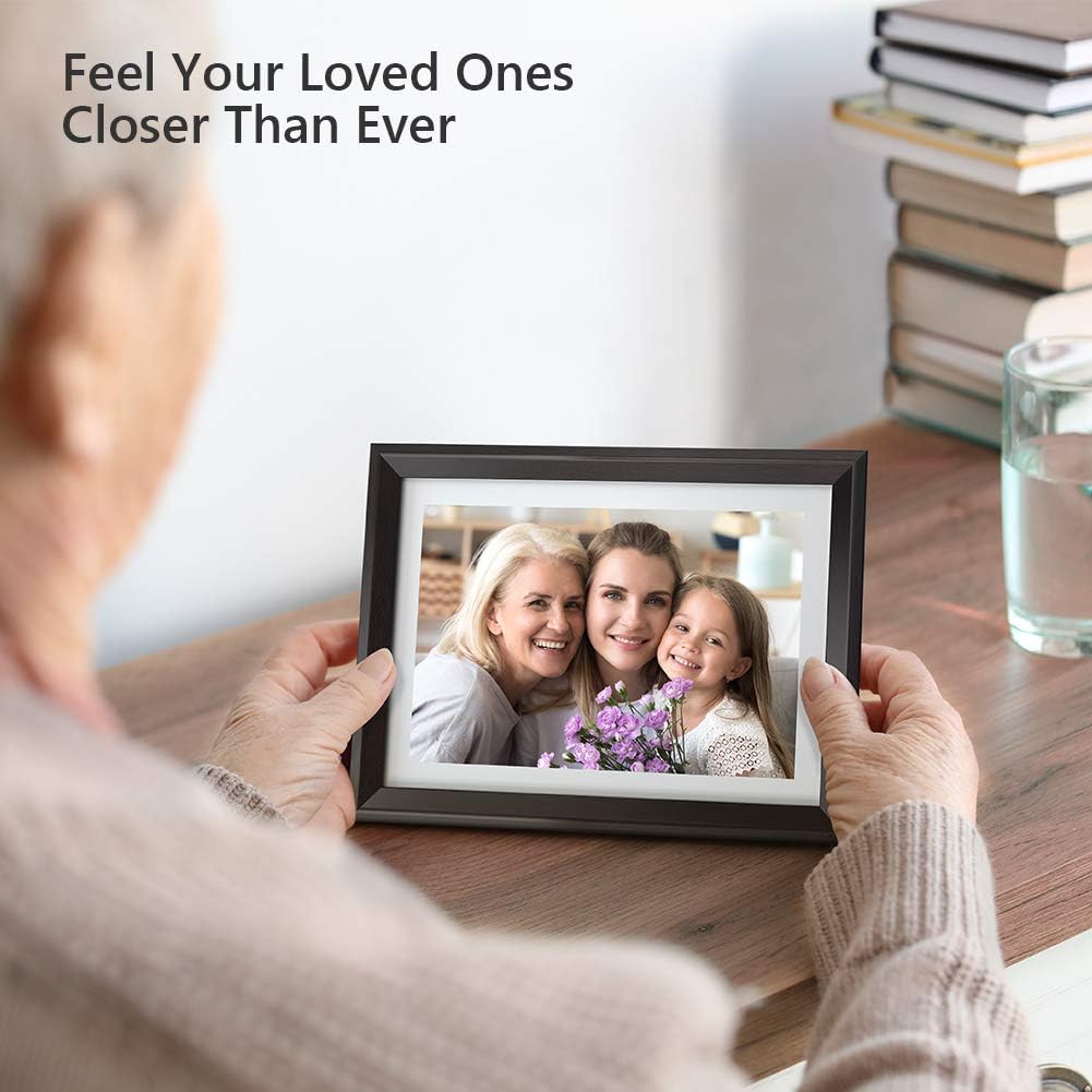 Dragon Touch Digital Picture Frame WiFi 10 inch IPS Touch Screen HD Display, 16GB Storage, Auto-Rotate, Share Photos via App, Email, Cloud - Classic 10 : Electronics