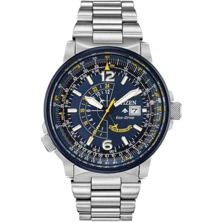 Citizen Mens Eco-Drive Watch 43mm Silver-Tone Stainless Steel Case