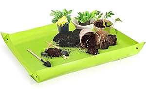 Plant Repotting Mat, Waterproof Thicker Transplanting Mat for Indoor Plants, Portable Gardening Soil Replacement and Watering
