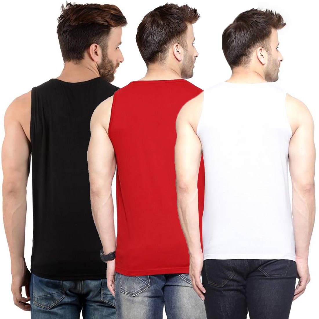hotfits men's cotton sleeveless t-shirt