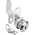 Cabinet Lock with Key, 5/8" Drawer Lock, Cam Lock for Mailbox, File Cabinet, Tool Box - Safety Locks for Cabinets and Drawers (1 PCS)