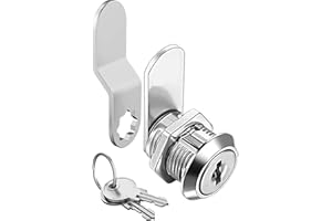 ADOVOC Cabinet Locks with Keys, 5/8" Cabinet Lock with Key, Drawer Locks for Cabinets, Drawer Lock, Cam Lock, Mailbox Lock, File Cabinet Lock, Tool Box Lock, Safety Locks for Cabinets and Drawers (1 PCS)