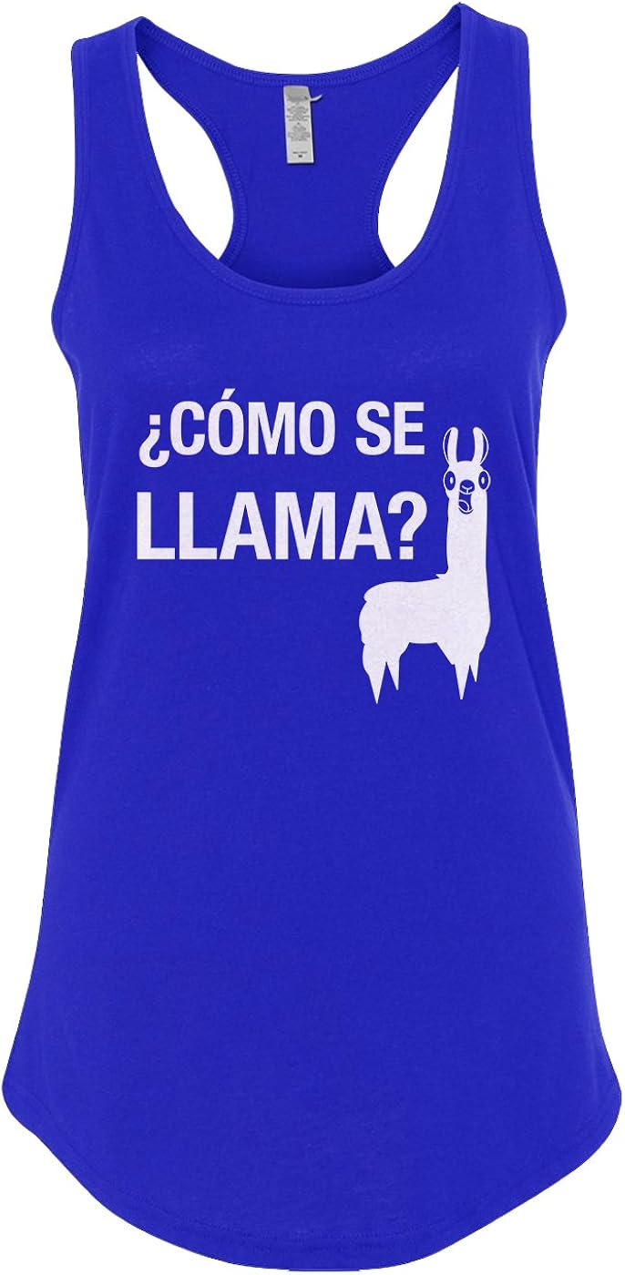 Mixtbrand Women's Como Se Llama Funny Animal Racerback Tank Top