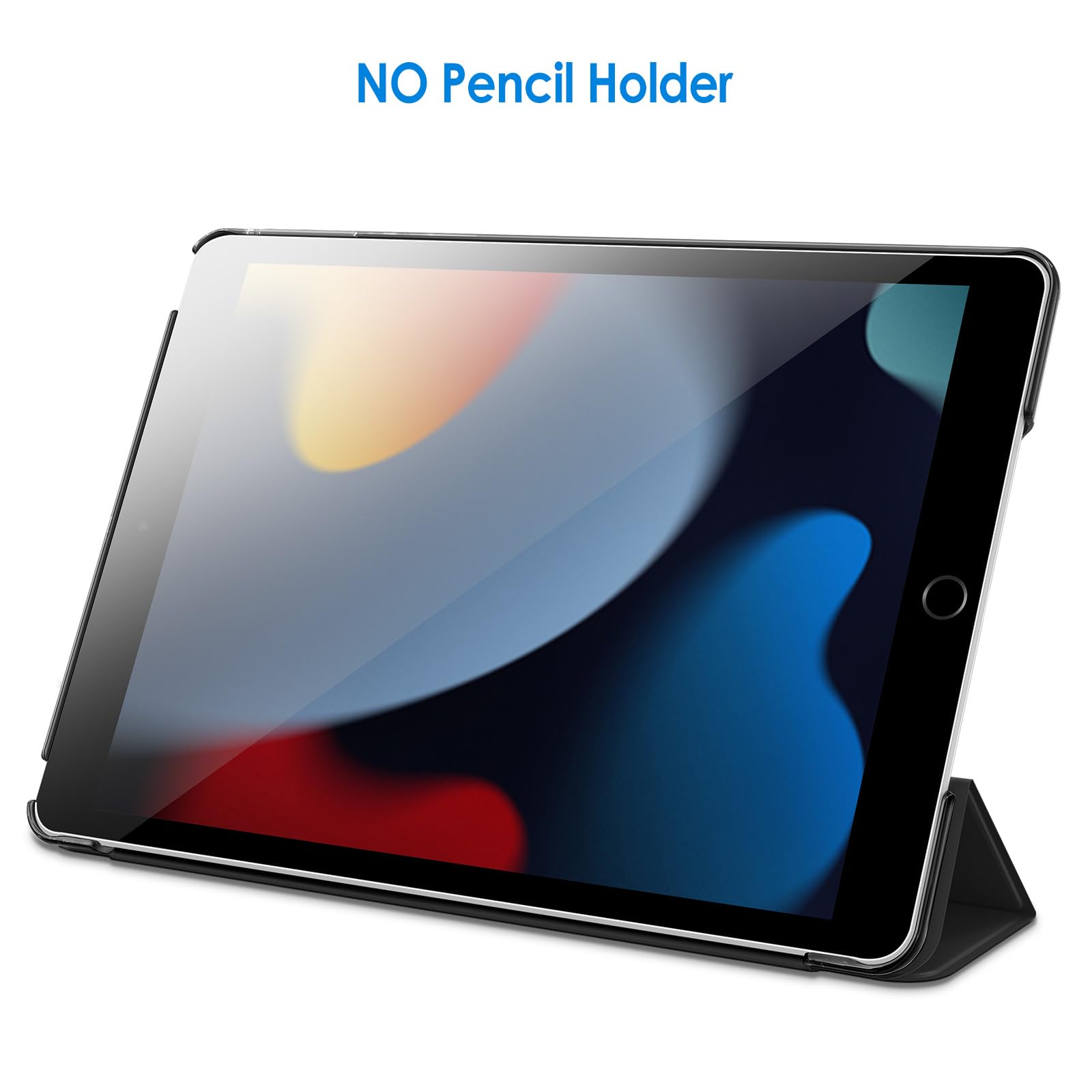 JETech Case for iPad 10.2-Inch (2021/2020/2019 Model, 9/8/7 Generation), Auto Wake/Sleep Cover (Black)